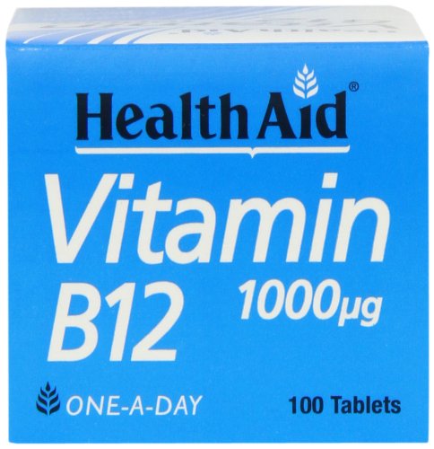 HealthAid Vitamin B12 (Cyanocobalamin) 1000ug - Prolong Release - 100 Tablets