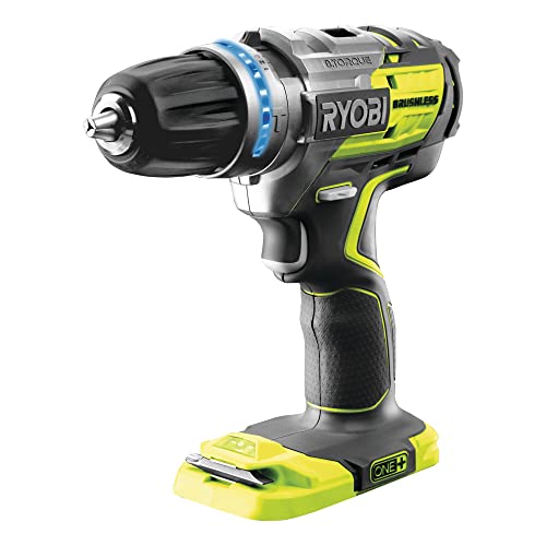 Ryobi R18PDBL-0 ONE+ Cordless Brushless Percussion Drill (Body Only), 18 V