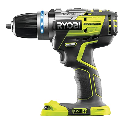 Ryobi R18PDBL-0 ONE+ Cordless Brushless Percussion Drill (Body Only), 18 V