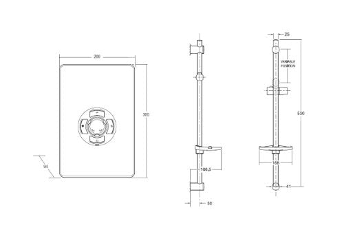 Triton Showers RECOL208GSWHT Aspirante Collection II Contemporary Electric Shower, White Gloss, 8.5 KW