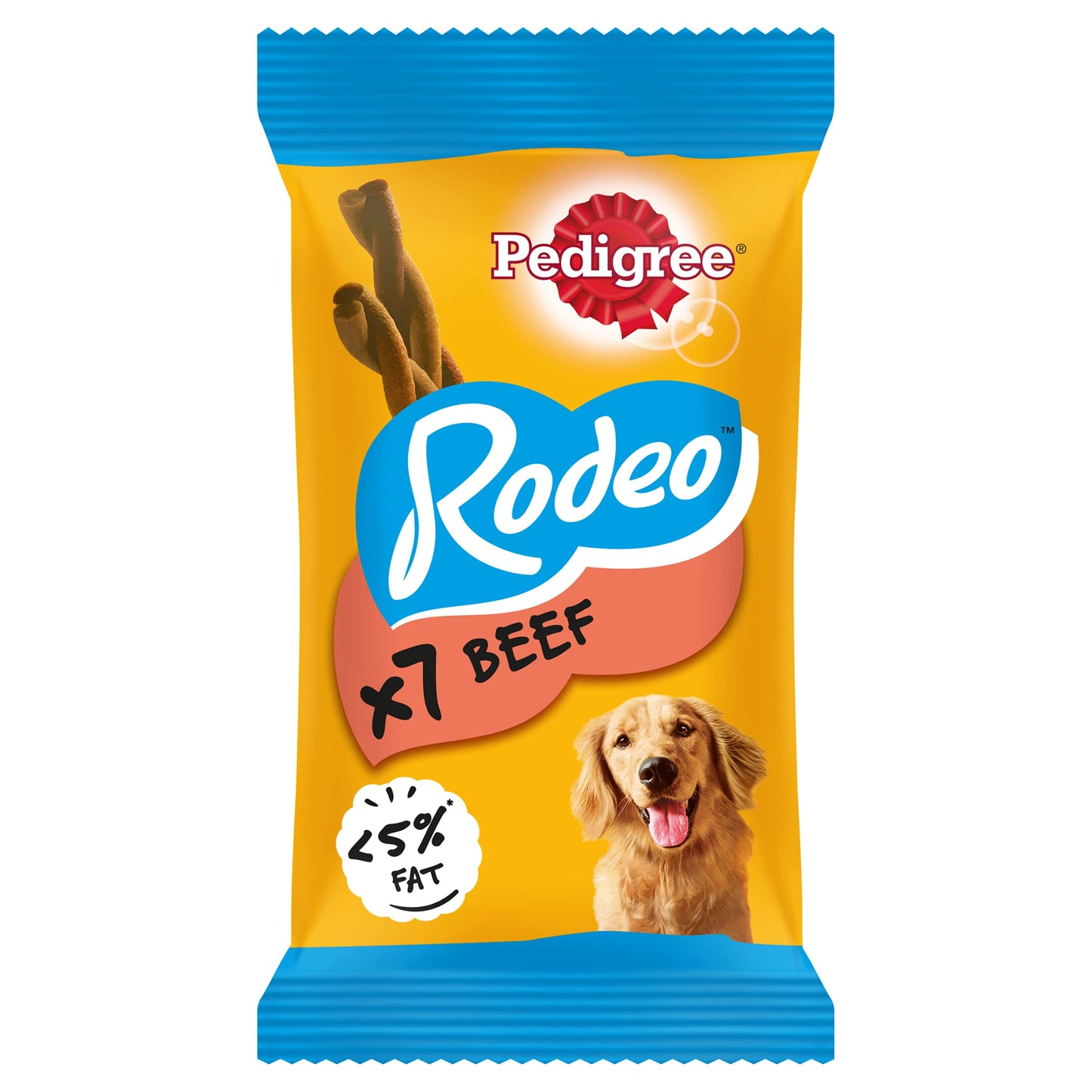 Pedigree Rodeo Dog Treats with Beef,123 g (Pack of 1)