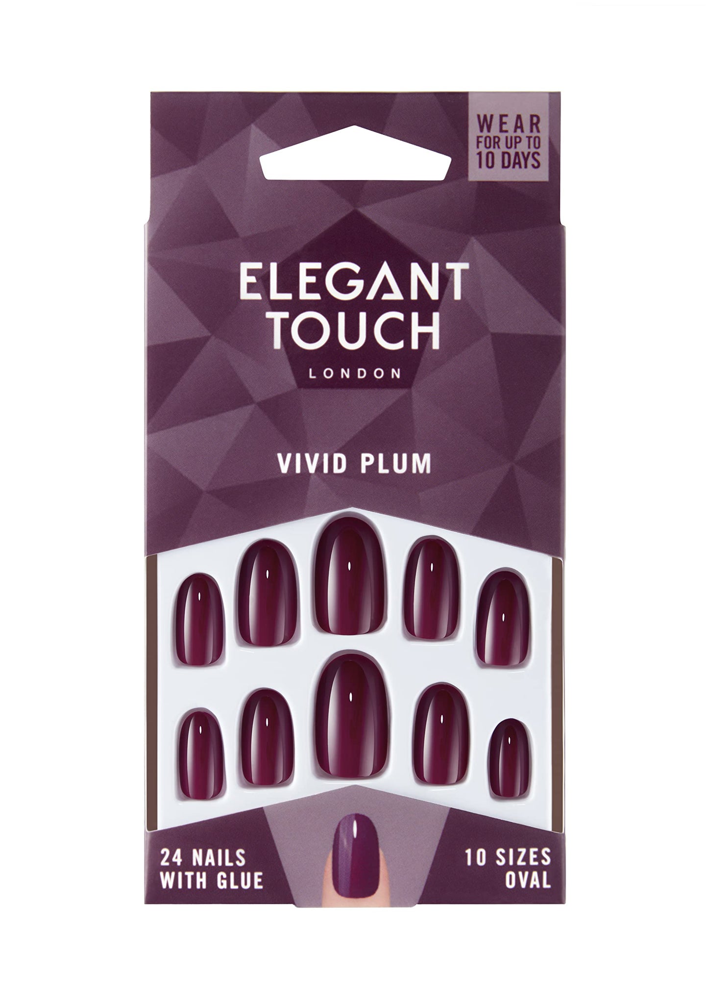 Elegant Touch Core Colour Nails Vivid Plum