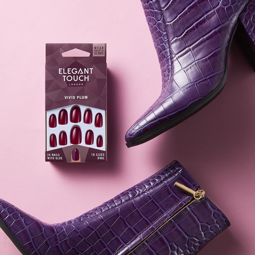 Elegant Touch Core Colour Nails Vivid Plum