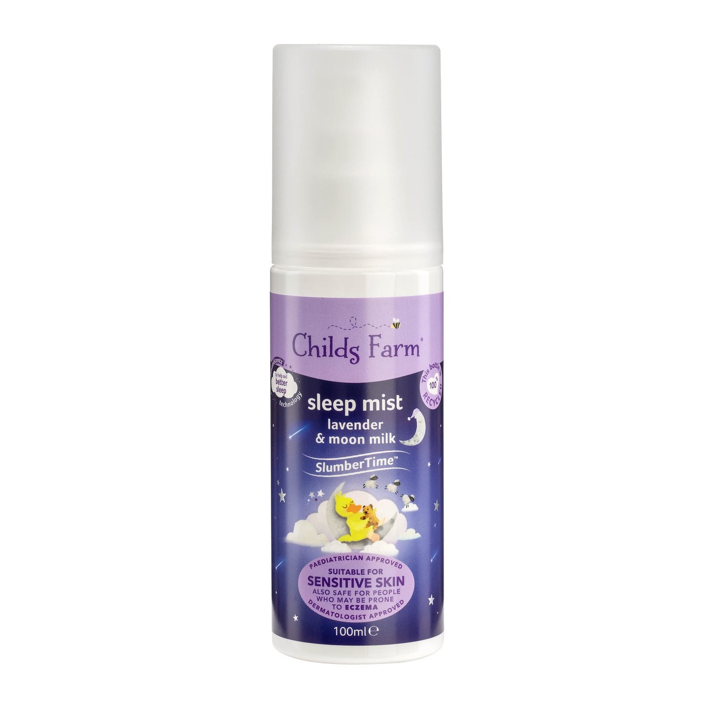 Childs Farm SlumberTime Sleep Mist Lavender and Moon Milk Suitable for Babies with Dry, Sensitive and Eczema-prone Skin 100ml