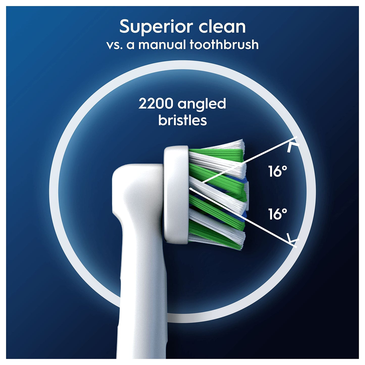 Oral-B Pro Cross Action Electric Toothbrush Head, X-Shape And Angled Bristles for Deeper Plaque Removal, Pack of 8 Toothbrush Heads, White