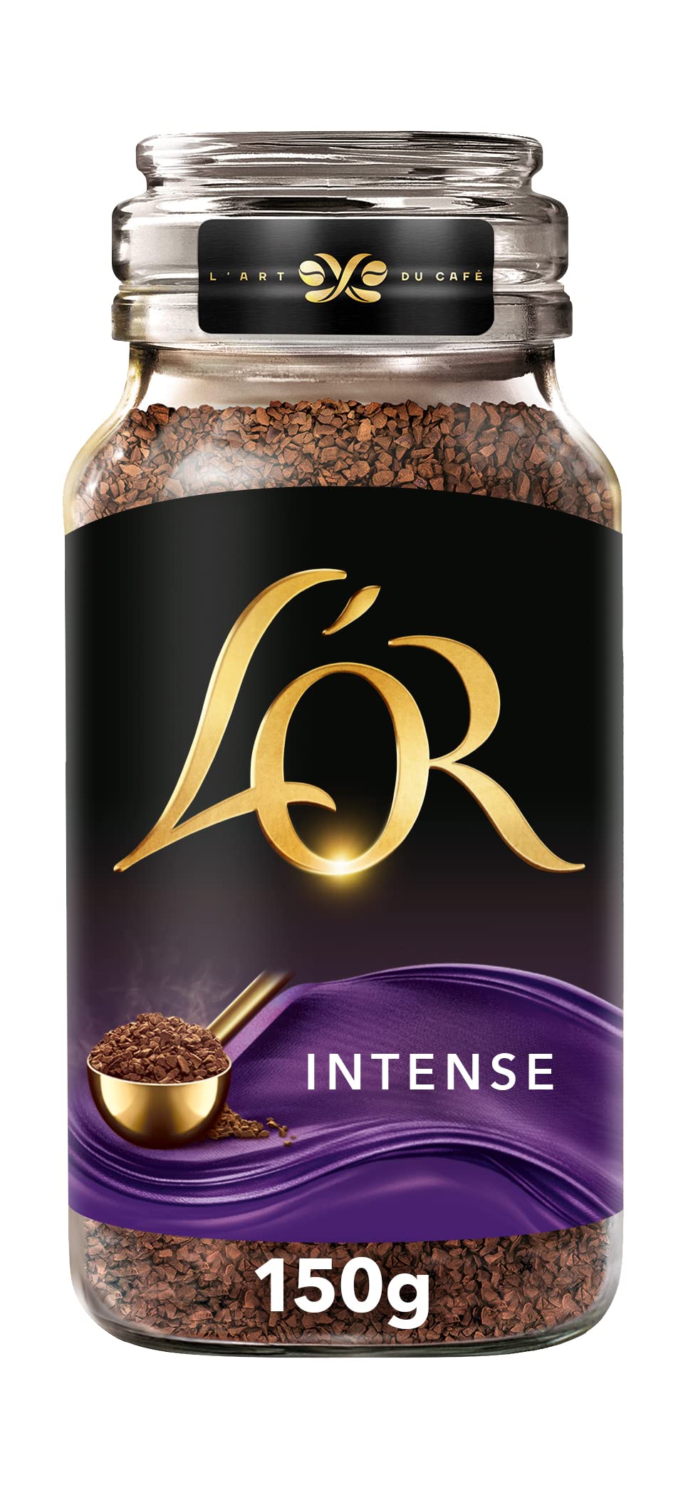 L'OR Intense Instant Coffee 150g (Pack of 6 Jars, Total 900g)