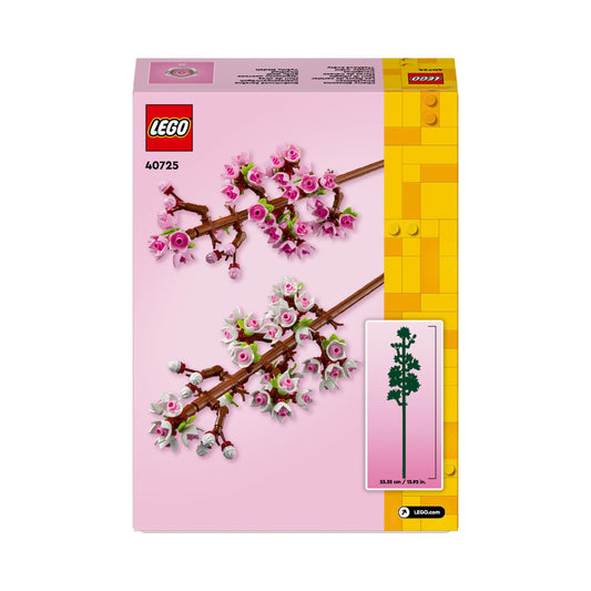 LEGO Cherry Blossoms, Artificial Faux Flowers Set, Valentine's Day Gift Idea, Makes a Great Desk Decor Accessory for 8 Plus Year Old Girls, Boys and Teens 40725