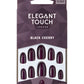 Elegant Touch Colour False Nails - BLACK CHERRY