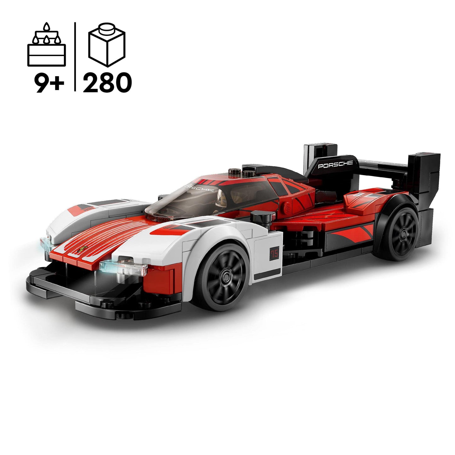 LEGO 76916 Speed Champions Porsche 963, Model Car Building Kit, Racing Vehicle Toy for Kids, 2023 Collectible Set with Driver Minifigure