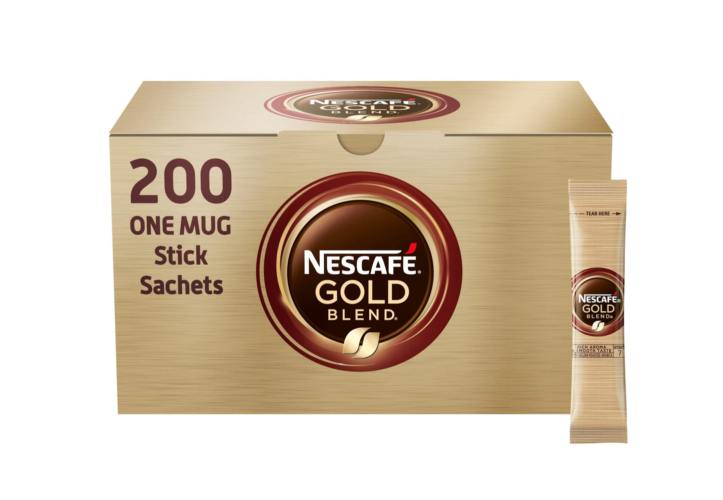 NESCAFÉ Gold Blend Instant Coffee Sachets - 200 x 1.8g Sticks