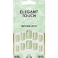 Elegant Touch Colour Nails - Matcha Latte,10 Nail Sizes, 24 Nails
