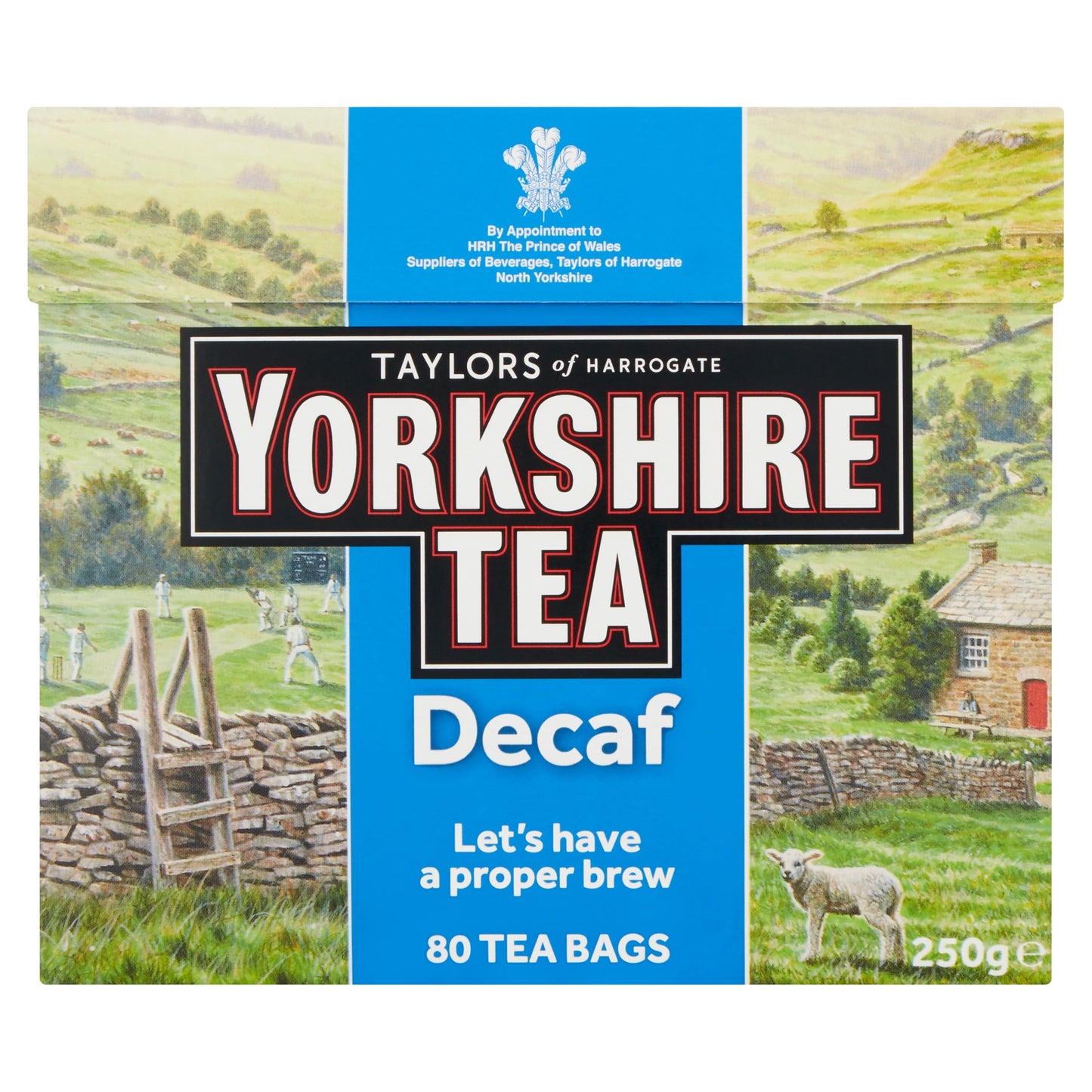 Yorkshire Tea Decaffeinated Tea Bags 80 (Pack of 5, total of 400 bags)