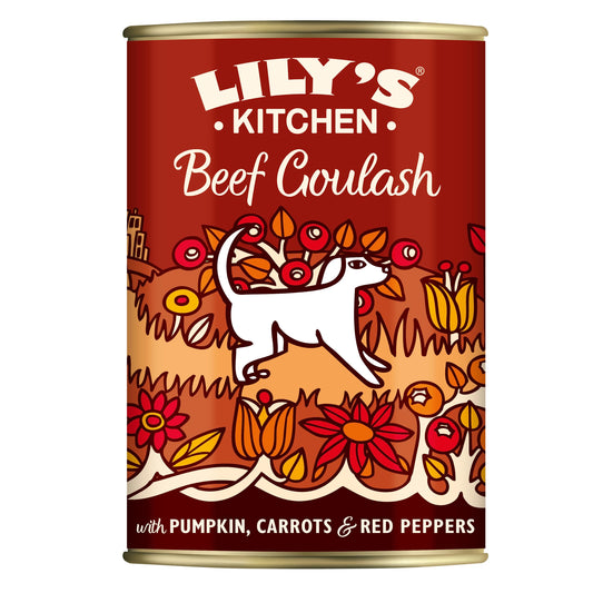 Lily's Kitchen Beef Goulash - Natural Complete Adult Dog Wet Food (6 x 400g)