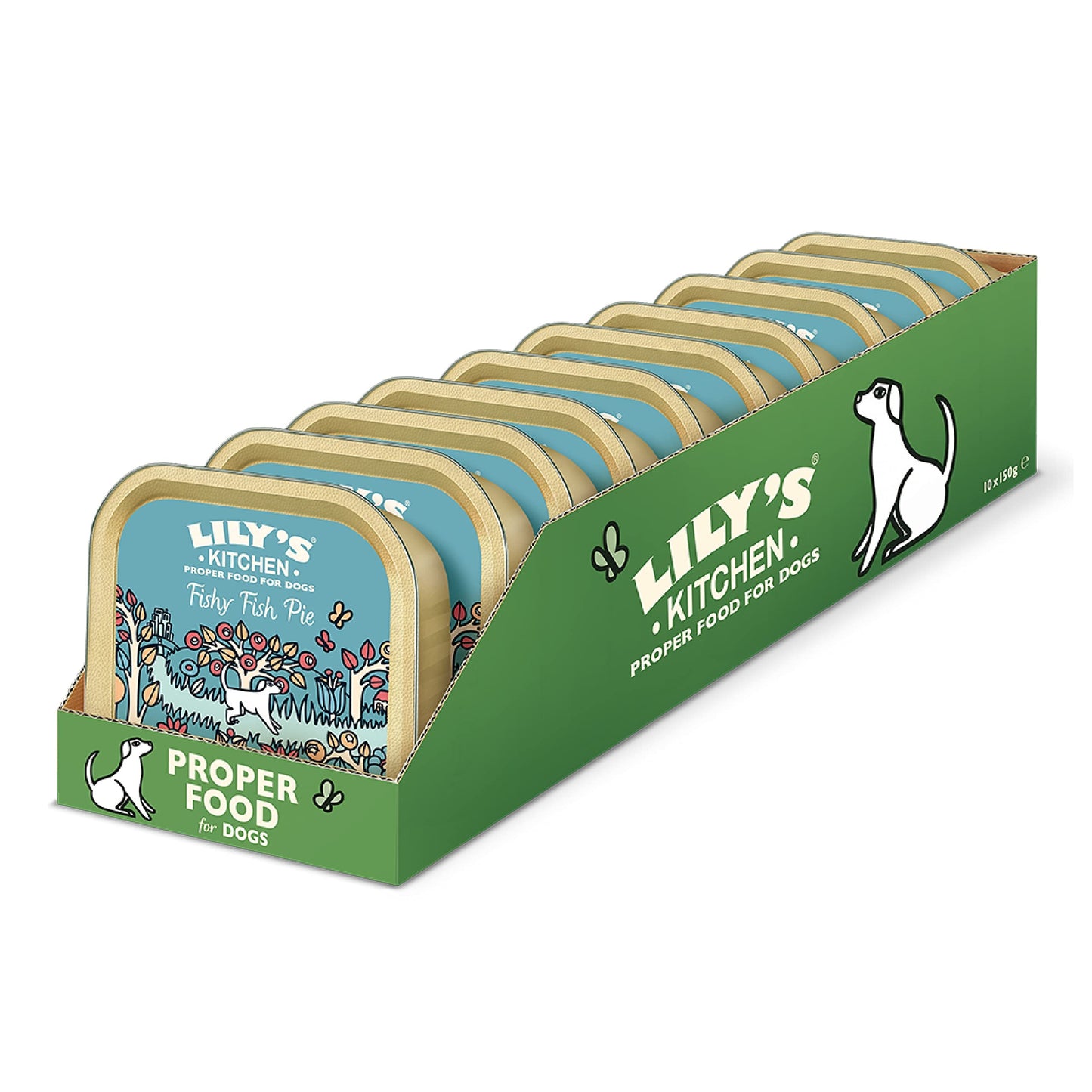 Lily's Kitchen Fishy Fish Pie - Complete Natural Adult Dog Food Wet (10 x 150g Trays)