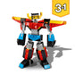 LEGO 11017 Classic Creative Monsters, Construction Playset with 5 Mini Build Monster Toys & 31124 Creator 3in1 Super Robot Toy to Dragon Figure to Jet Plane