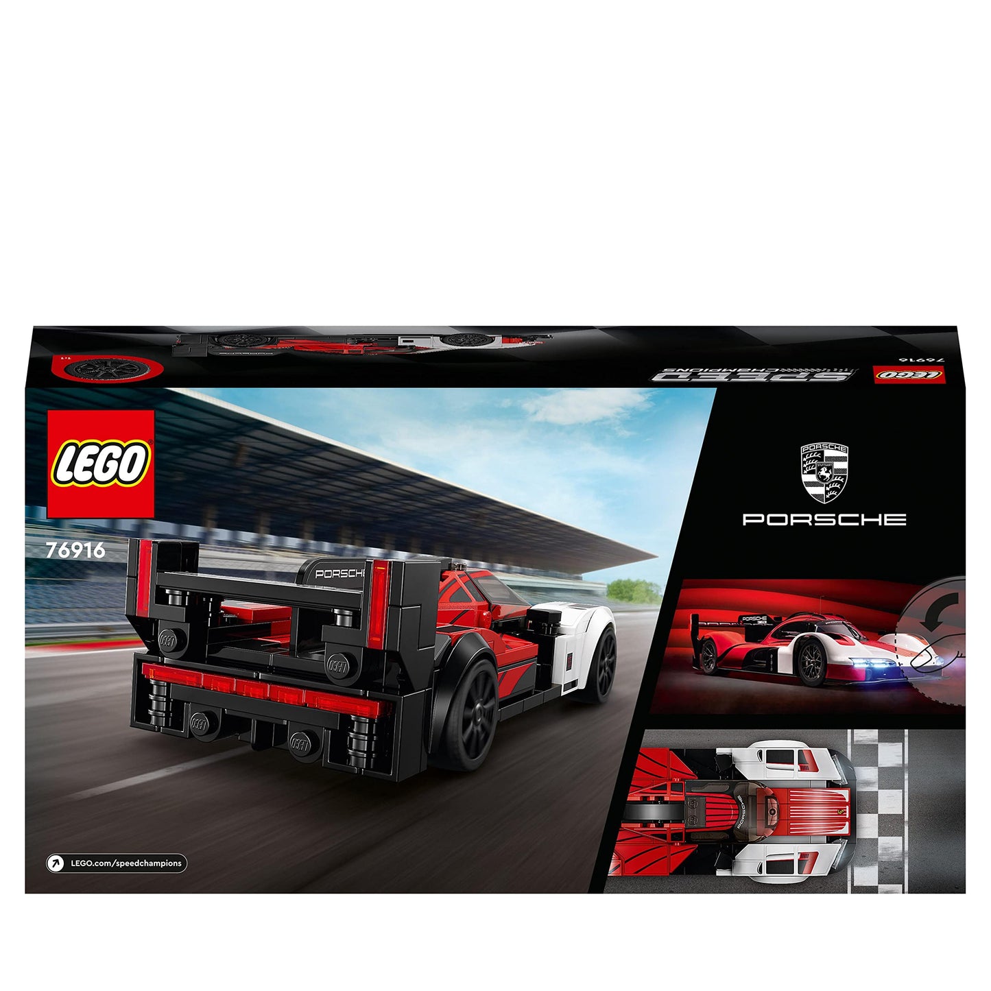 LEGO 76916 Speed Champions Porsche 963, Model Car Building Kit, Racing Vehicle Toy for Kids, 2023 Collectible Set with Driver Minifigure