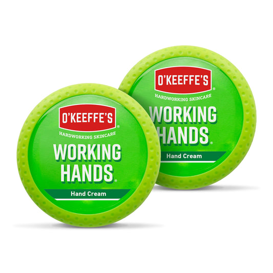 O'Keeffe's Working Hands, 96g Jar (2 Pack) - Hand Cream for Extremely Dry, Cracked Hands | Instantly Boosts Moisture Levels, Creates a Protective Layer & Prevents Moisture Loss