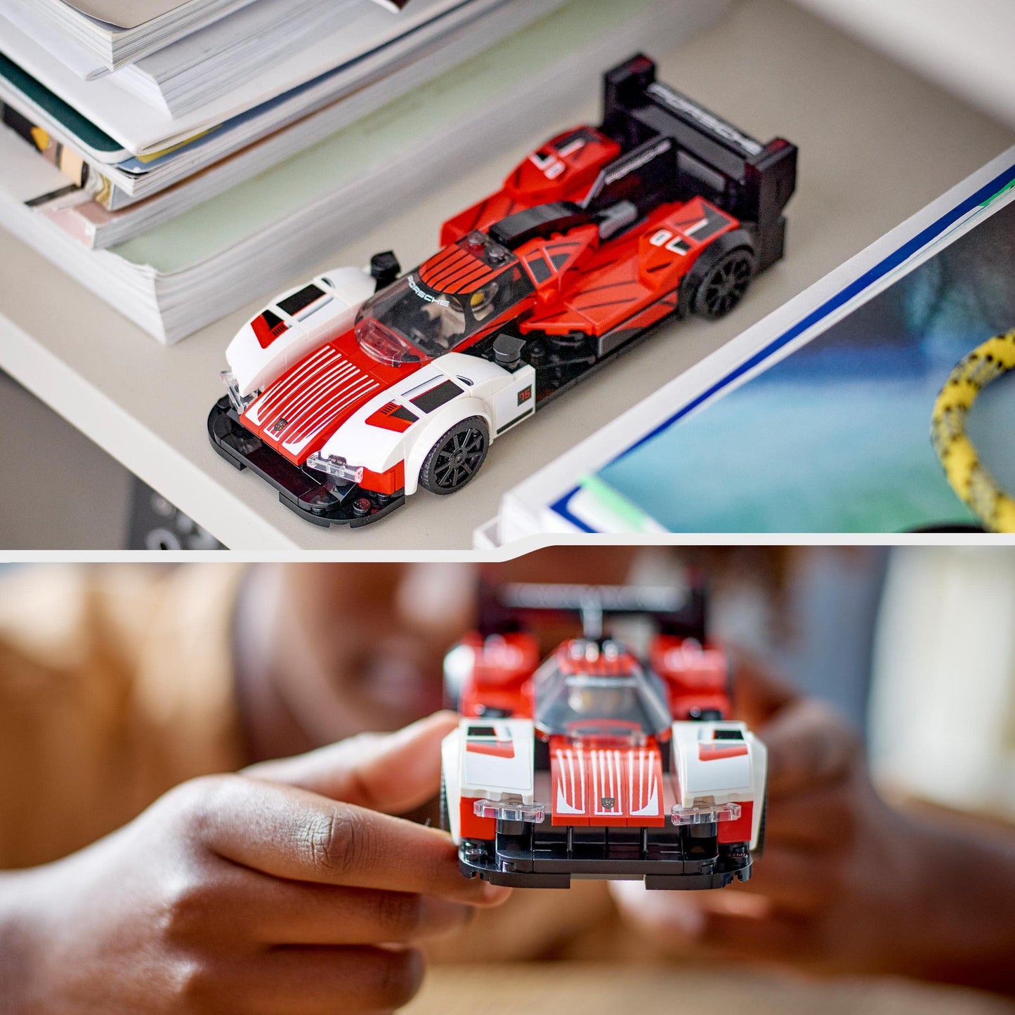 LEGO 76916 Speed Champions Porsche 963, Model Car Building Kit, Racing Vehicle Toy for Kids, 2023 Collectible Set with Driver Minifigure