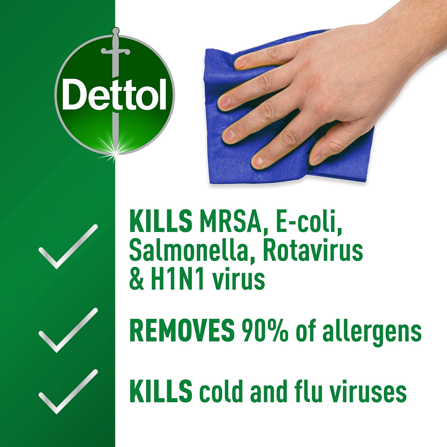 Dettol Antibacterial Bulk Surface Cleaning Spray, 750 ml, Pack of 6 (Packaging May Vary) & Wipes Antibacterial Bulk Surface Cleaning, Multipack of 6 x 126, Total 756 Wipes