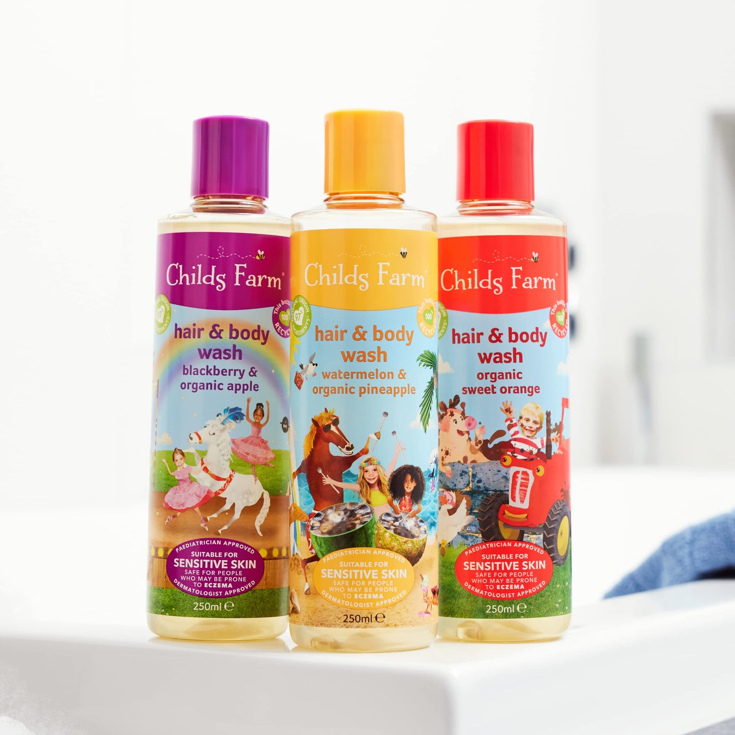 Childs Farm | Kids Hair & Body Wash 500ml | Watermelon & Organic Pineapple | Gently Cleanses | Suitable for Dry, Sensitive & Eczema-prone Skin