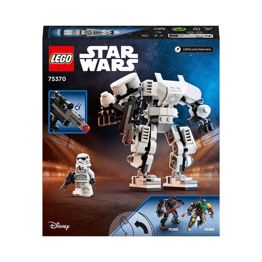 LEGO 75370 Star Wars Stormtrooper Mech Set, Buildable Action Figure Model with Jointed Parts, Minifigure Cockpit and Large Stud-Shooter, Collectible Toy for Kids Aged 6 and Up