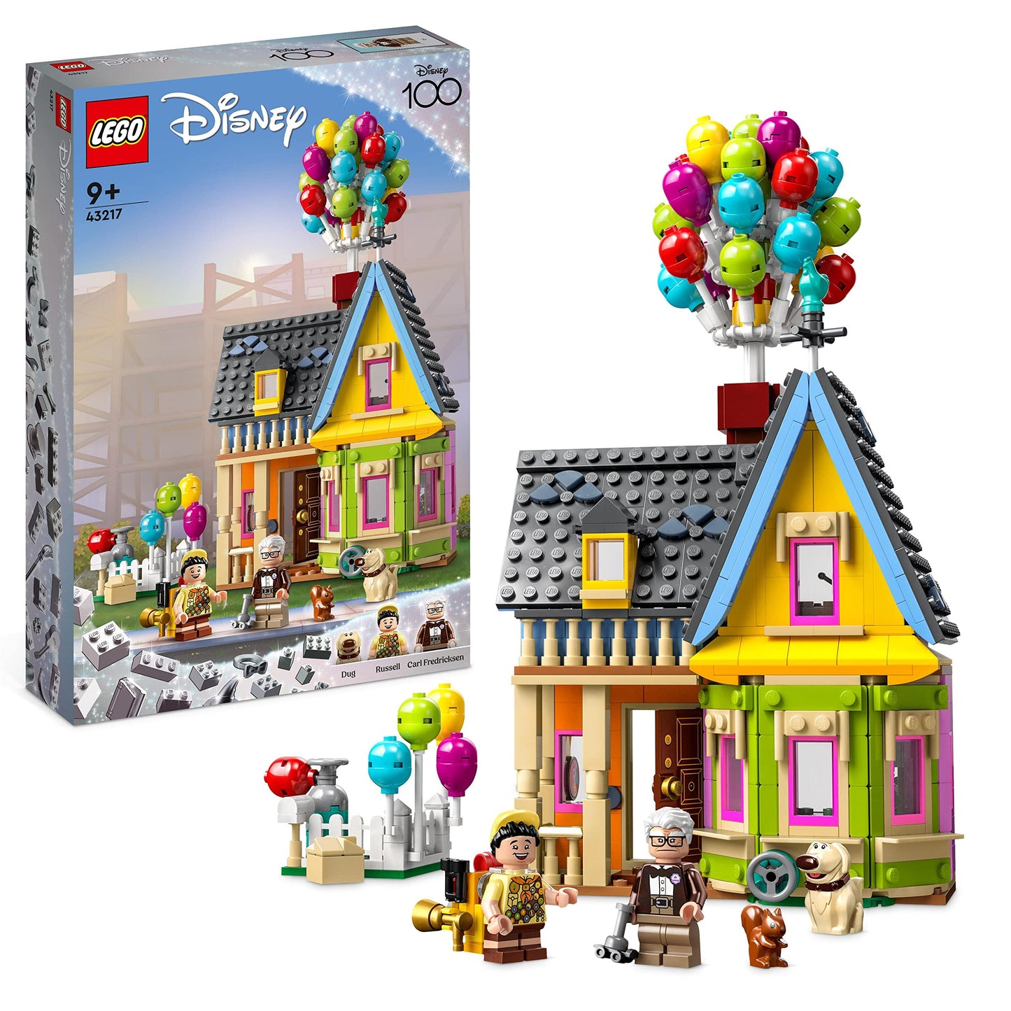 LEGO 43217 Disney and Pixar ‘Up’ House Buildable Toy with Balloons & 10313 Icons Wildflower Bouquet Set, Artificial Flowers with Poppies and Lavender, Crafts for Adults, Home Décor